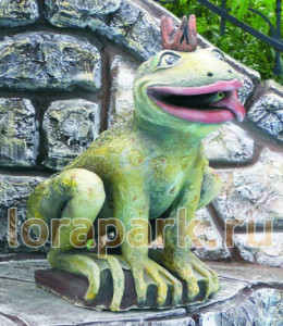 2744 ЛЯГУШКА с короной, скульптура из бетона LAB.Space