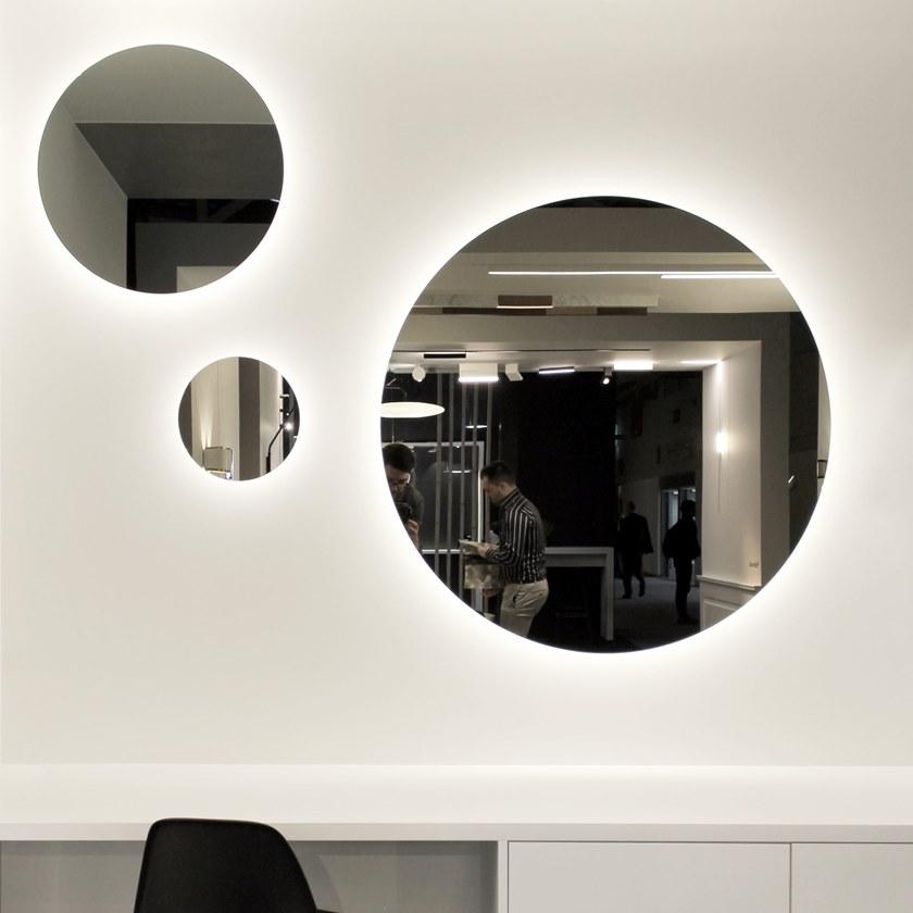 Eden Design Круглое зеркало из зеркального стекла со встроенной настенной подсветкой sun-id-1476024 - Вид №3