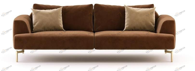 Domkapa 3-х местный бархатный диван  Dki9.2 