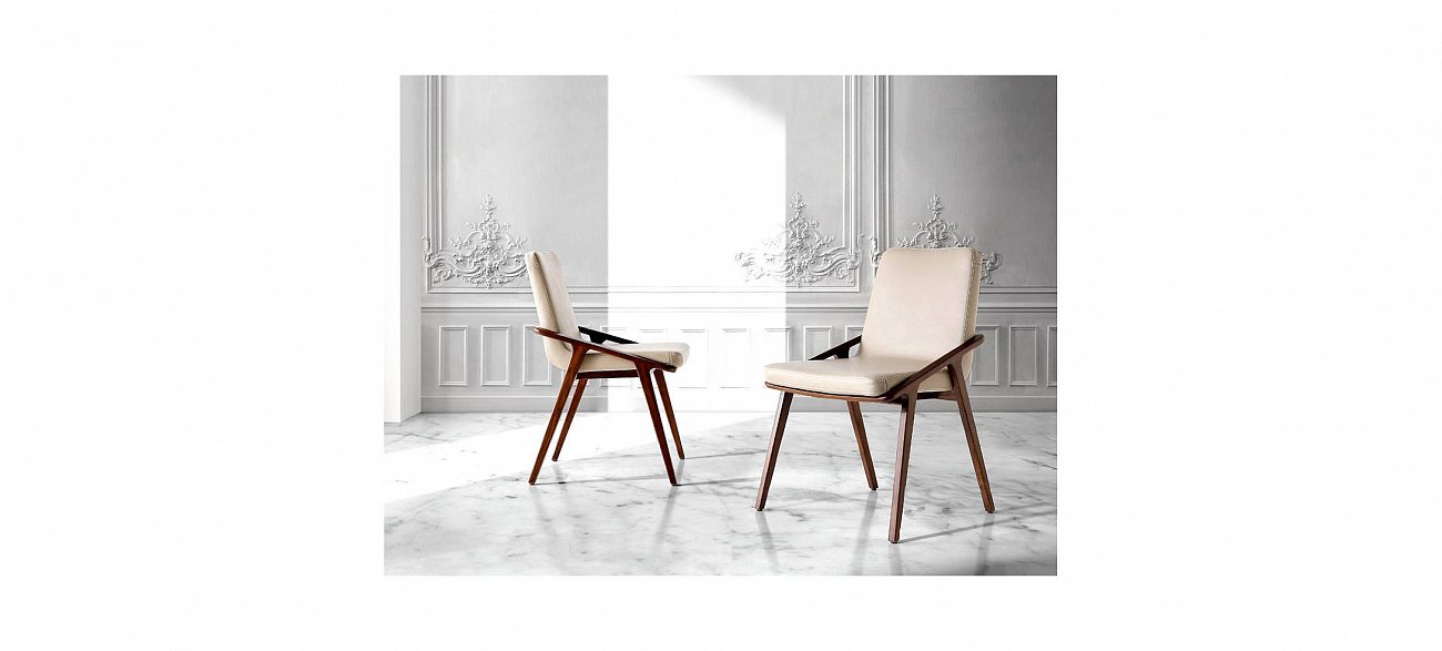 Стул ткань CH1483 от Angel Cerda ANGEL CERDA  241832 Бежевый  - Вид №1