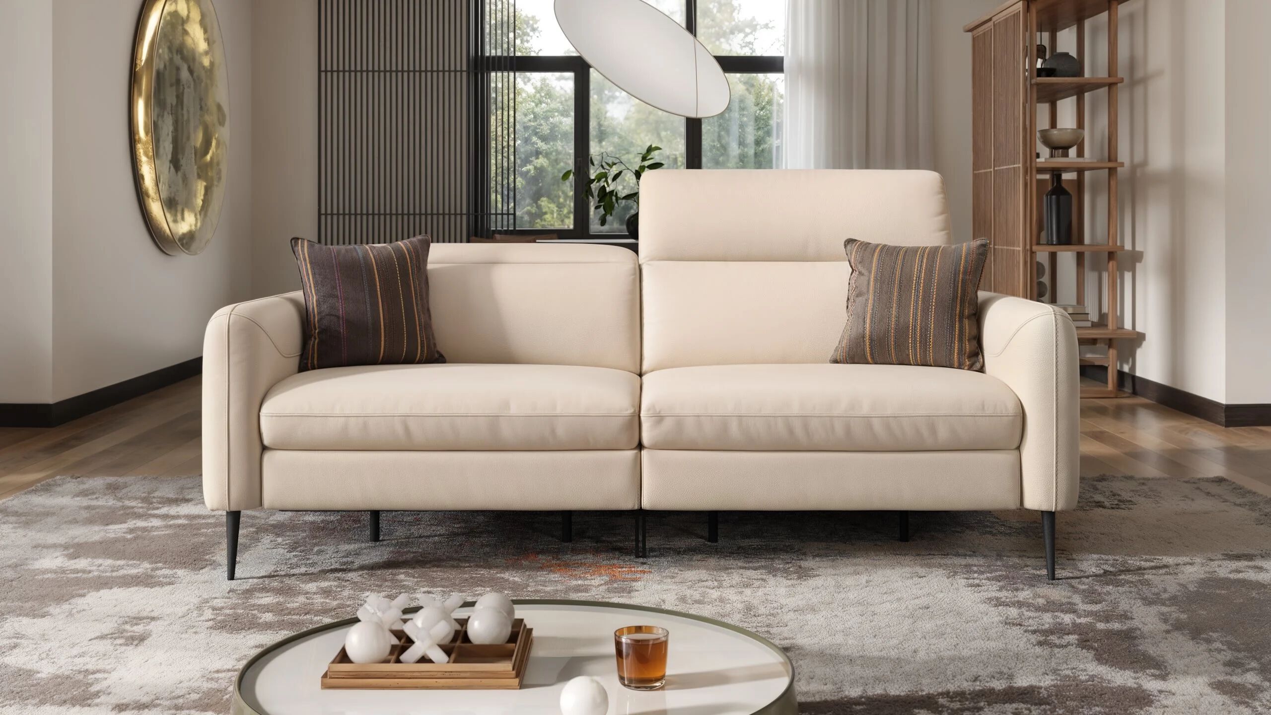 3-местный кожаный диван Sofanella Мессина ARCH-00052908 - Вид №7