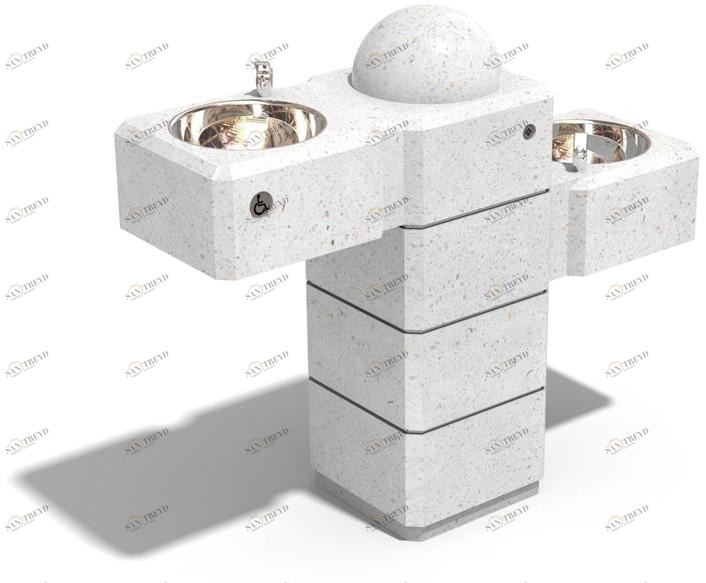 ENCHO ENCHEV - ETE Фонтан с бетонным полом для инвалидов  169 