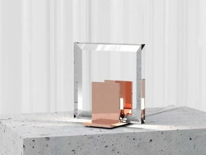 NEXO LUCE Настольная светодиодная лампа из стали и стекла Oxen table lamp 7128d0