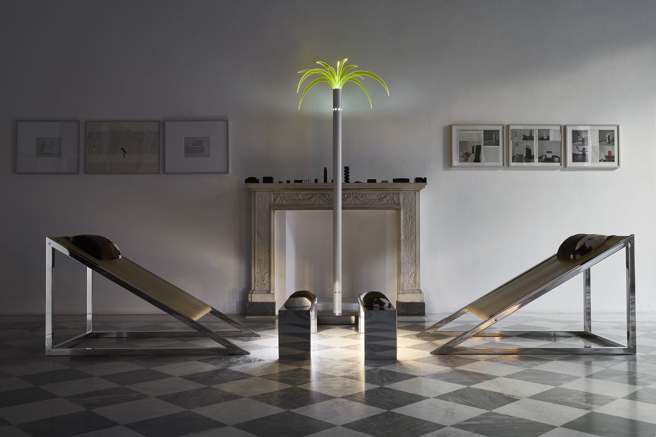 Кресло из натурального каучука с подставкой для ног Poltronova Mies ARCH-00089410 - Вид №8