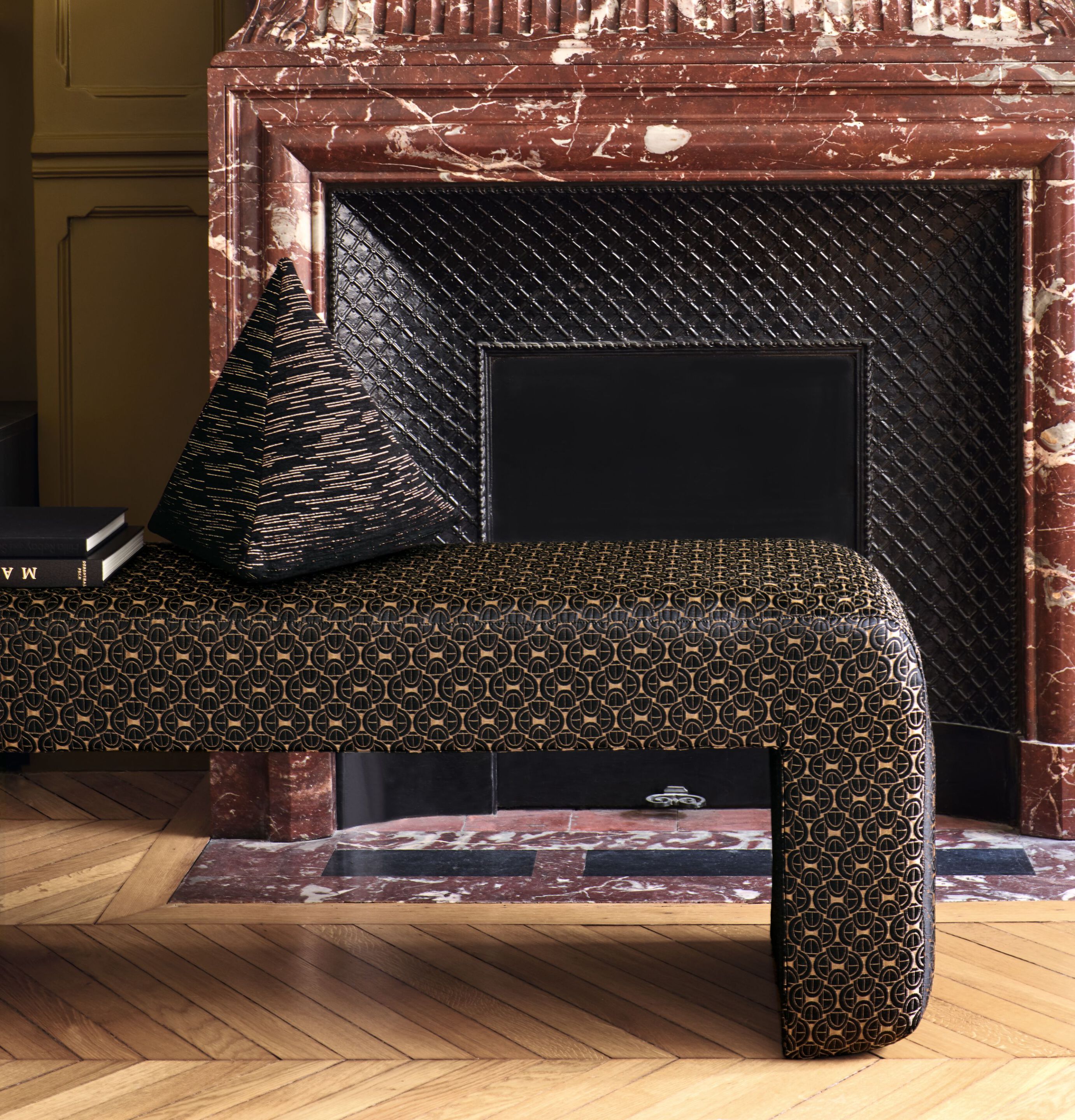 Жаккардовая ткань с графическим рисунком Casamance красота ARCH-00100884 - Вид №1