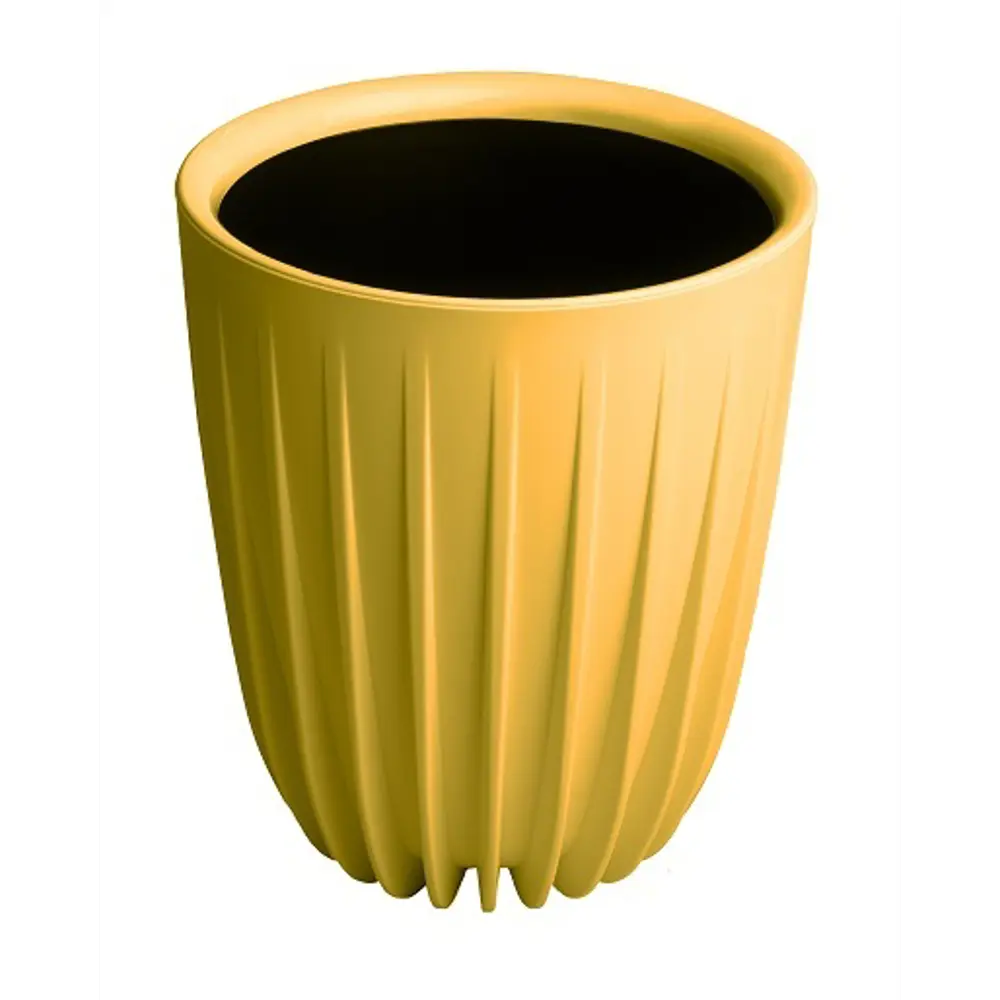 Горшок для цветов EVERGREEN DESIGN Сигма квадратный медовый 25×30 см 89363920 Серия Сигма STLM-1445870