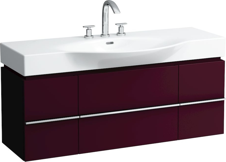 H4013020754631 Шкафчик под раковину, для раковин 811704, 812704, 2 выдвижных ящика с 2 дверцами, 2 стеклянные полки LAUFEN PRO - Вид №26