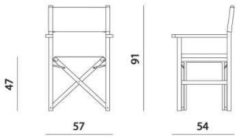 MissoniHome Стул складной с подлокотниками sun-id-1399986 - Вид №14