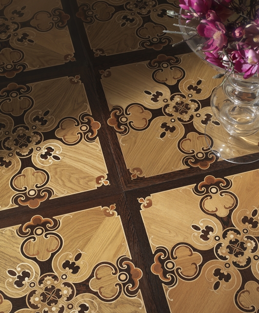 Quad9 Tifernoit Rubina - дуб, венге, клен и дуссье Parquet - Вид №3