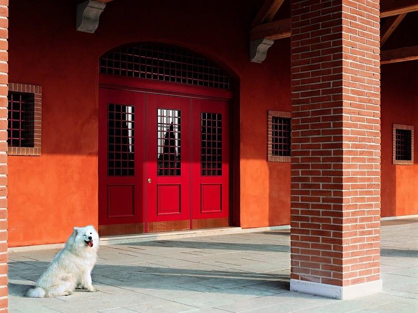 OIKOS VENEZIA Бронированная деревянная входная дверь со стеклянными панелями Evolution sun-id-1432353 - Вид №9