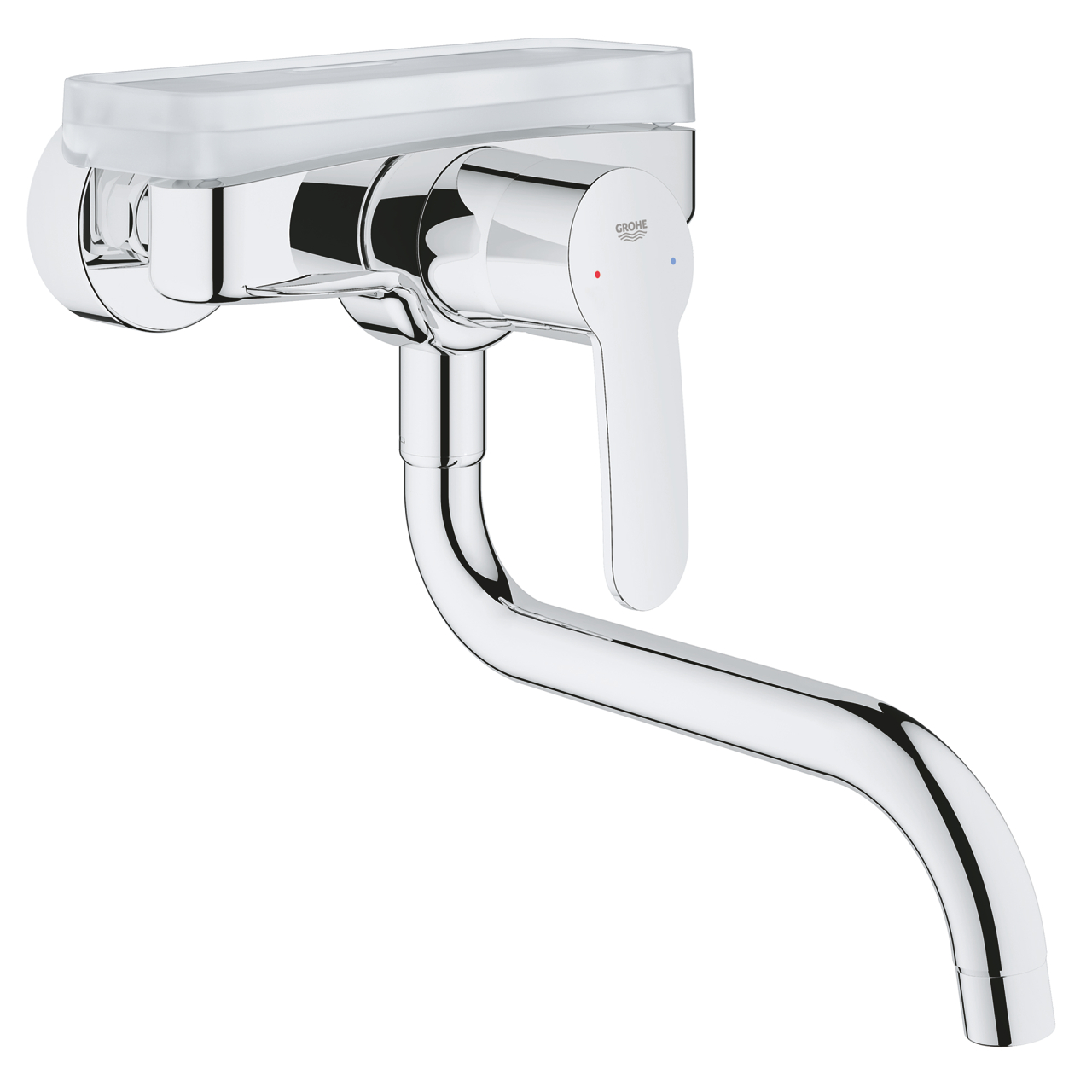 Смеситель для кухни GROHE Eurostyle Cosmopolitan, настенный, хром (33982002) - Вид №1