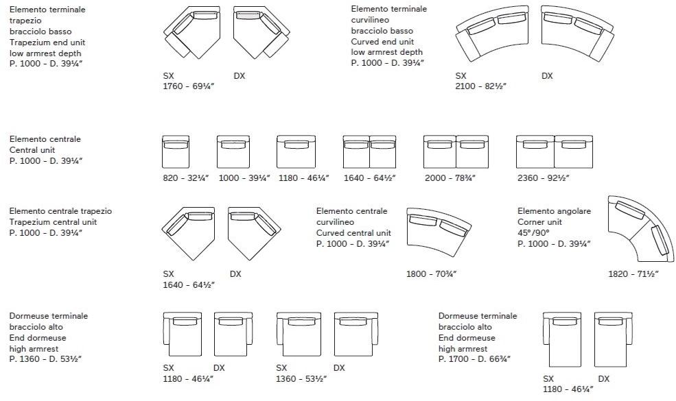 Lema Модульный кожаный диван с шезлонгом sun-id-1516449 - Вид №5
