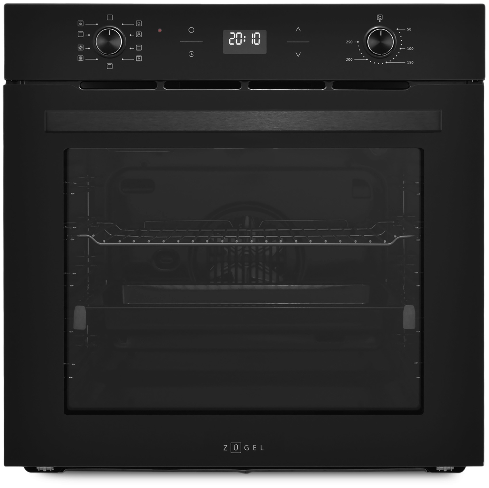 9102962 Электрический духовой шкаф ZUGEL ZOE602B черный STDN-0096931
