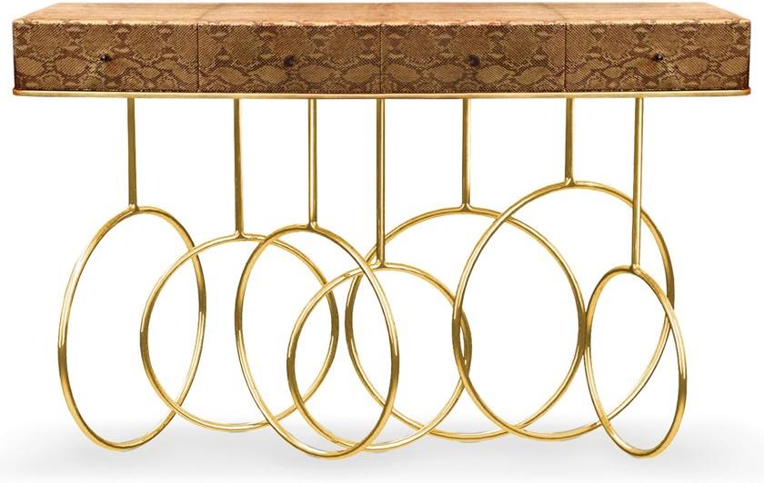 KOKET Кожаная консоль с ящиками sun-id-1478511 - Вид №1