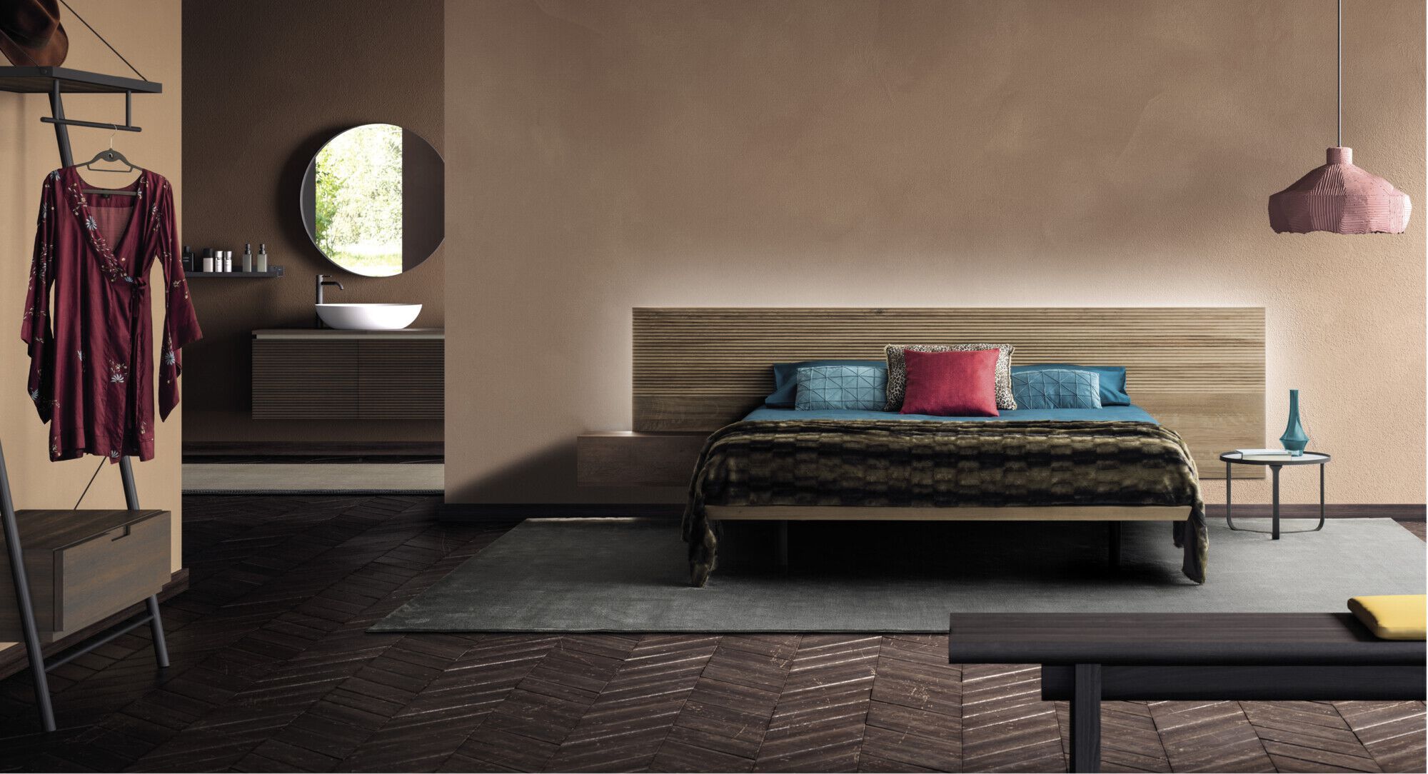 Двуспальная кровать из массива дерева Devina Nais ZEN ARCH-00030643 - Вид №10