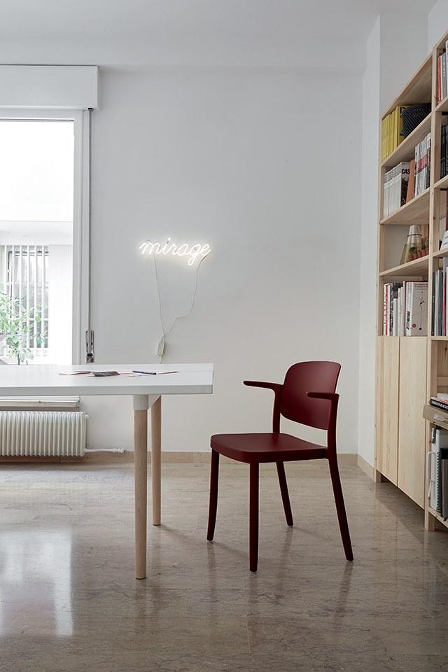 COLOS Стул из полипропилена штабелируемый с подлокотниками Piazza sun-id-1480609 - Вид №2