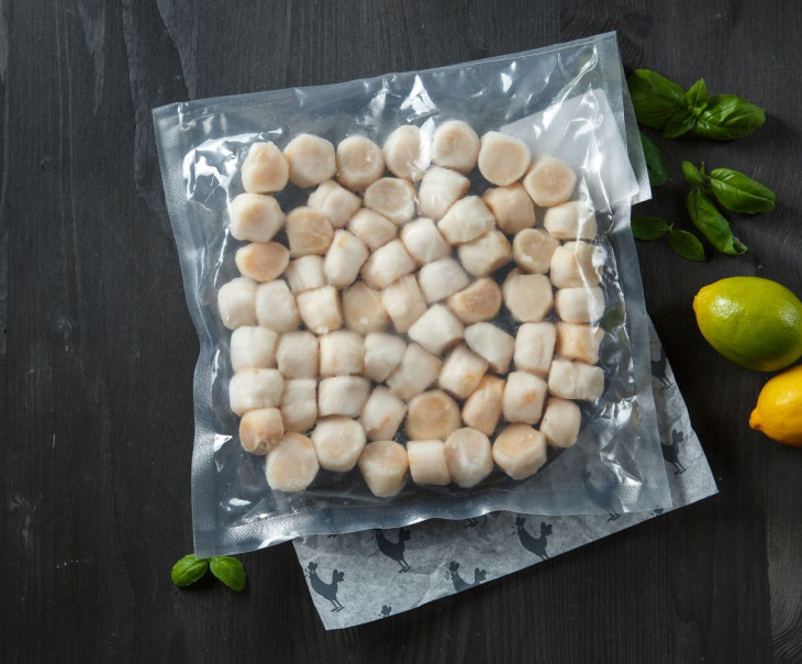 8621 Гребешок морской филе (средний) свежемороженый Магаданские Морепродукты Вкусляндия  - Вид №2