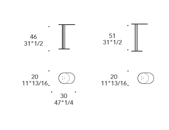 Металлический овальный журнальный столик REFLEX ARCH-00047433 - Вид №2