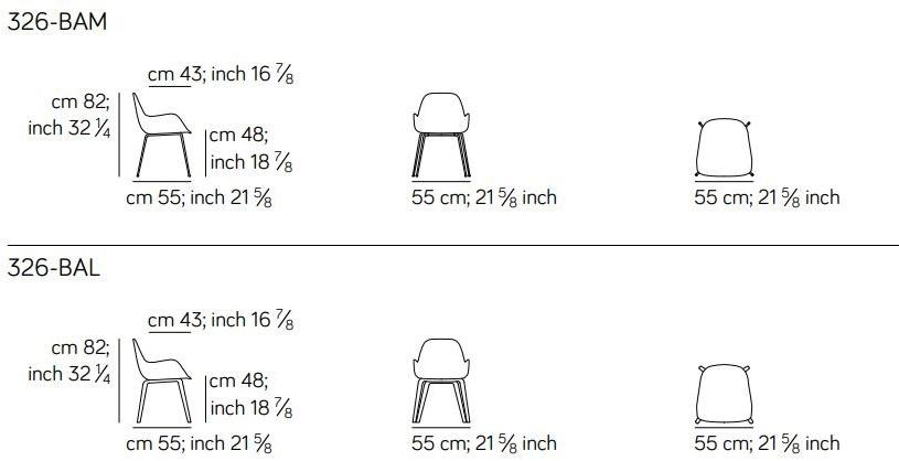 AMURA Стул с обивкой и подлокотниками  Am100.326  - Вид №7