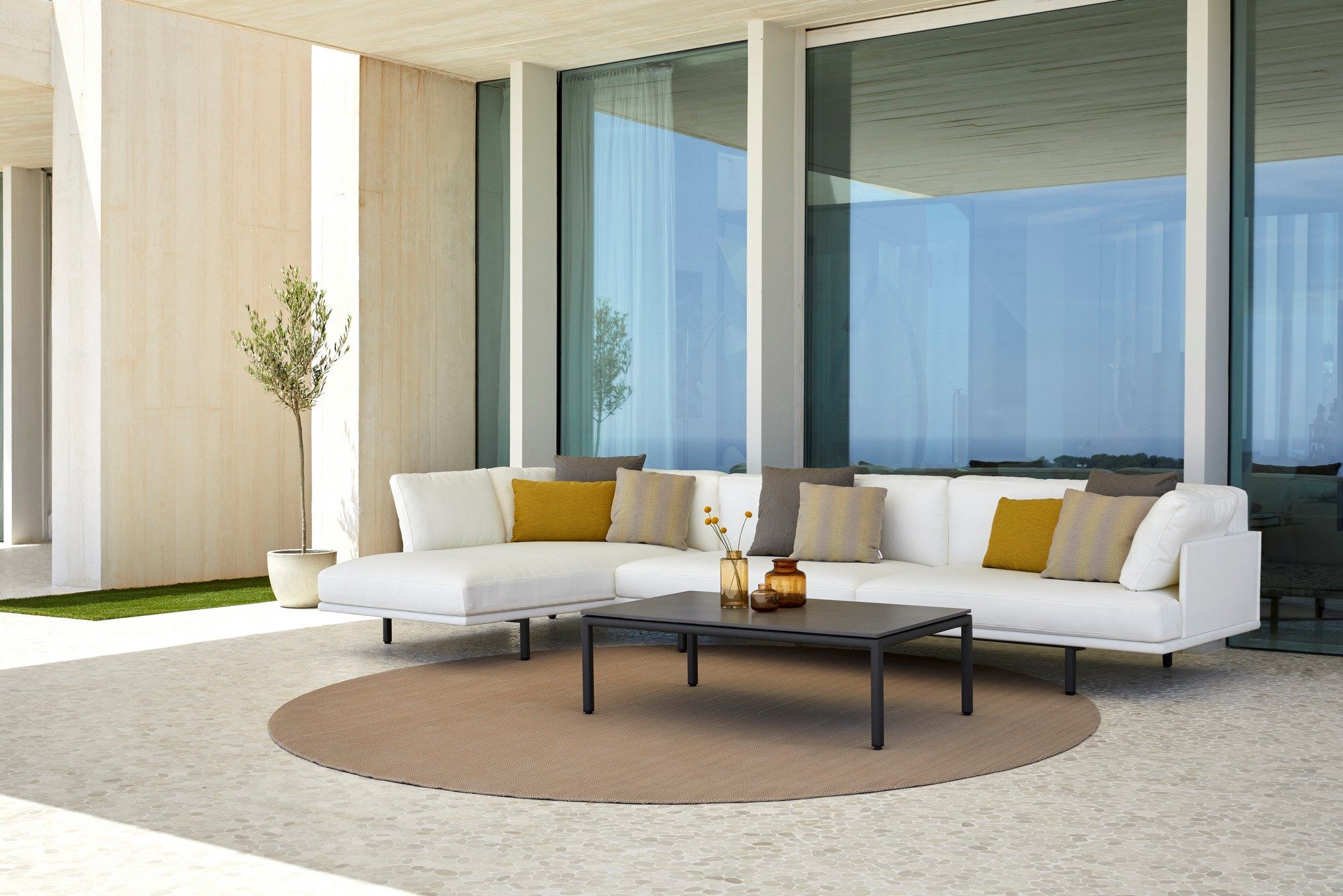 3-местный тканевый садовый диван POINT Long Island ARCH-00127256 - Вид №4