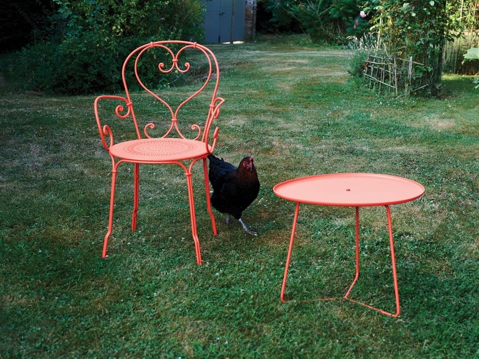 Стальной садовый стул с подлокотниками Fermob 1900 ARCH-00117543 - Вид №4