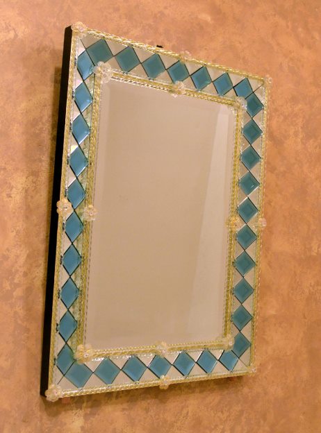 852 ORIGINALMURANOGLASS Венецианское зеркало Zorzi - муранское стекло OMG  см  - Вид №1