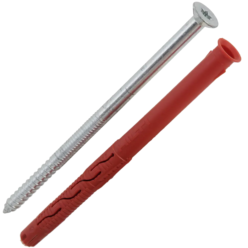 Дюбель фасадный Hilti HRD-С 10x140 мм нейлон/оцинкованная сталь цвет красный 20 шт. 82656596 STLM-2011886  - Вид №1