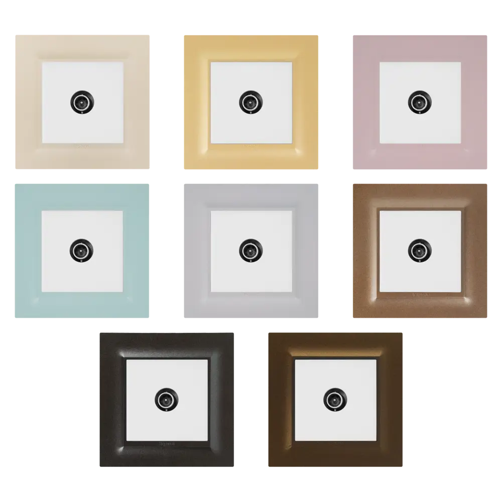 82064690 ТВ-розетка оконечная встраиваемая Legrand Structura шлейф, цвет белый STLM-0018674 - Вид №1