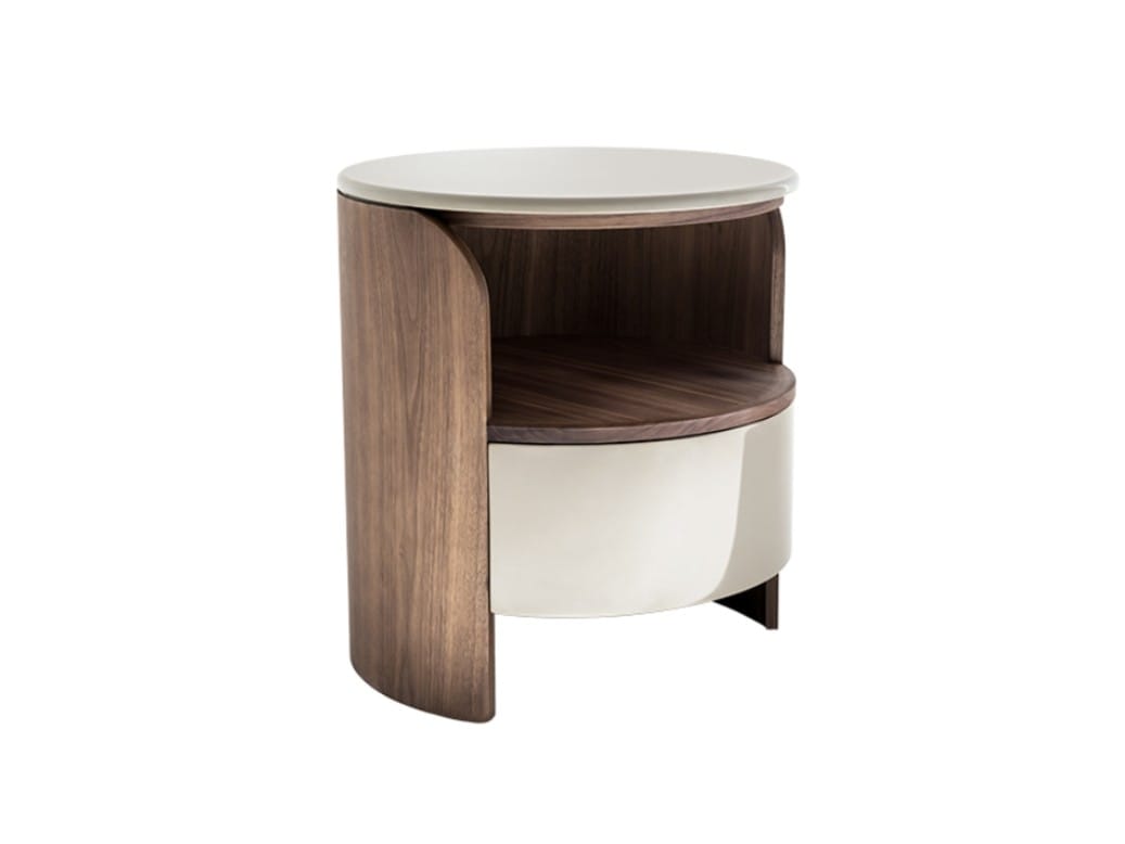 Деревянная круглая тумбочка с ящиками HC28 maison ANNI ARCH-00143459 - Вид №1