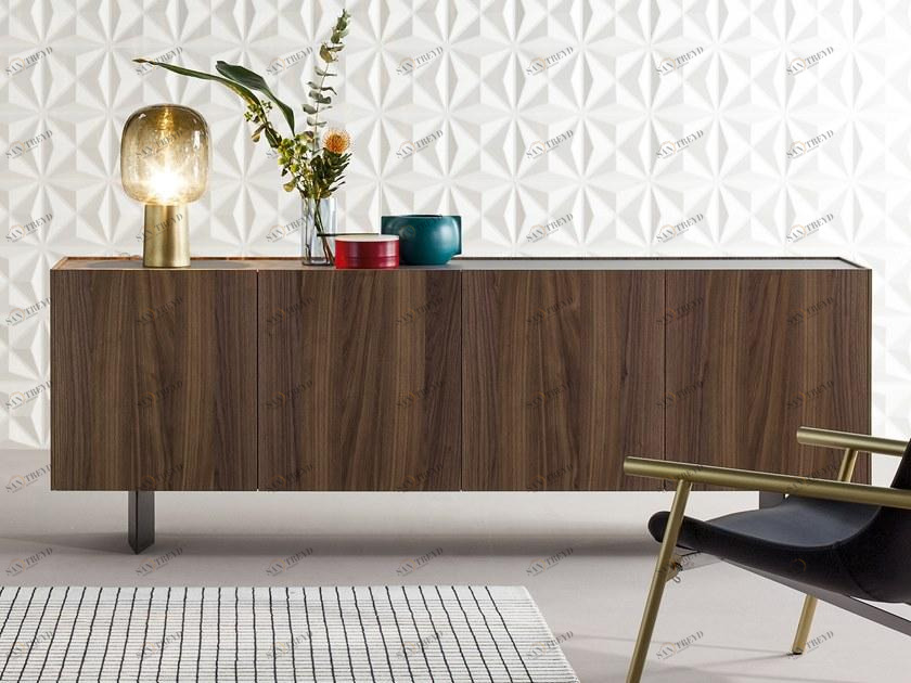 Bonaldo Буфет из орехового дерева с распашными дверцами sun-id-1498147