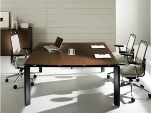 IFT Квадратный стол для переговоров из стали и дерева Cowork