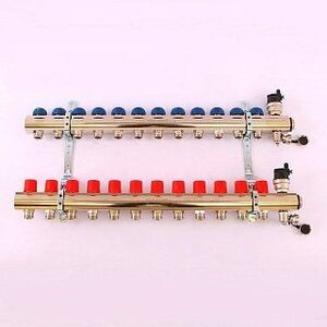 Колл. группа EMMETI TOPWAY 1"xМ 24 х19 12 выходов с термостатическими вентилями