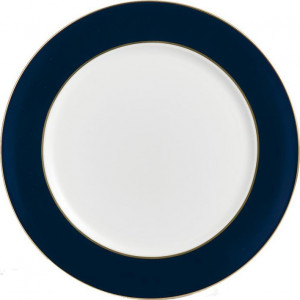 52755 Royal Crown Derby Тарелка подстановочная Royal Crown Derby Синий кант 30см (кобальтовая) Фарфор костяной