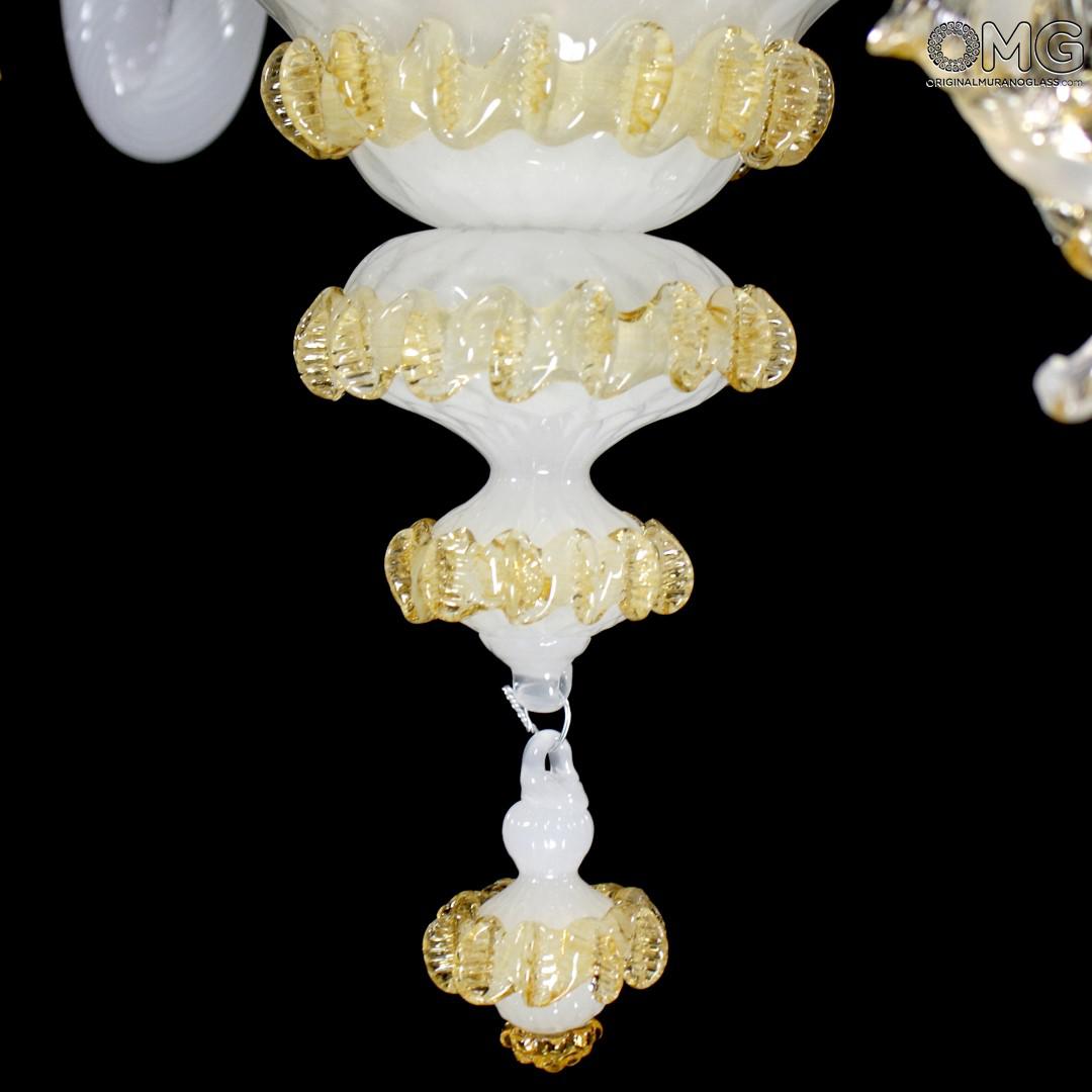 1094 ORIGINALMURANOGLASS Люстра Элегантная - White - муранское стекло OMG  см CLASSICO - Вид №1