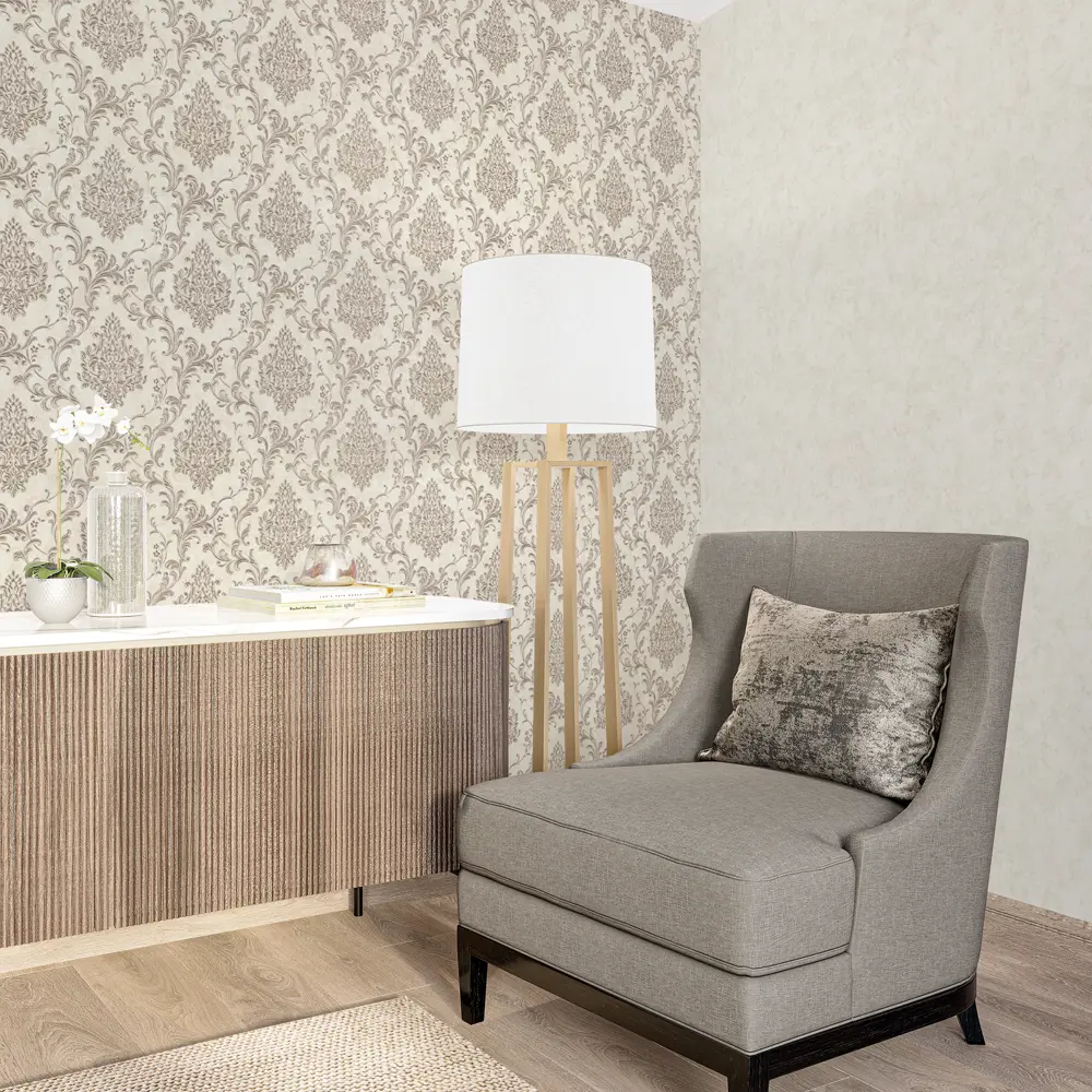 Обои флизелиновые Palitra Home Diamond бежевые 1.06 м HC71781-21 STLM-2118557 - Вид №3