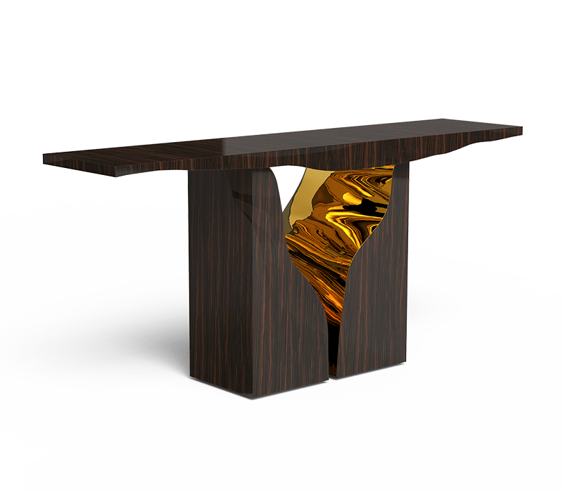 0-167 Консоль Lapiaz из черного дерева Boca Do Lobo 