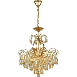 Подвесная люстра Stilfort Berta 1038/03/05P STILFORT ДИЗАЙНЕРСКИЕ, BERTA 00-3888487 Золото;прозрачный