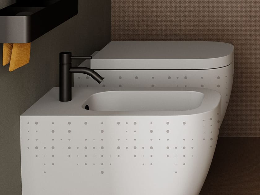 Керамический туалет без пола Inkiostro Bianco система InkBath ARCH-00125023