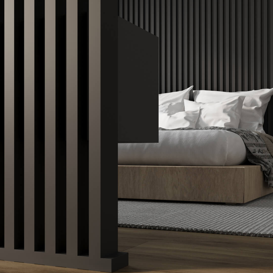 Интерьерная рейка МДФ STELLA Ривьера Black Edition 40*30*2700 (уп.4 шт.) Standart STSR-855 - Вид №8