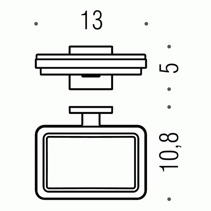 B3701 BasicQ Мыльница настенная COLOMBO Basic Q Colombo Design - Вид №3