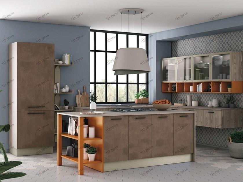 CREO Kitchens Модульная кухня с островом Tablet sun-id-1448973