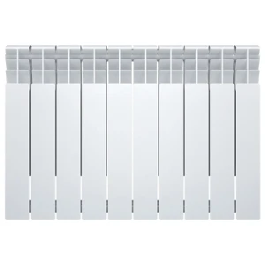 Радиатор секционный Oasis Bimetal 500/80 10 секций боковое подключение биметалл белый 86283580 STLM-2005353