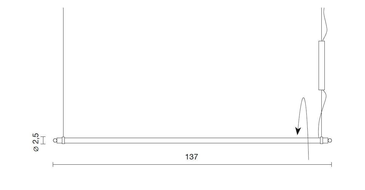 Алюминиевый светодиодный подвесной светильник Martinelli Luce COLIBRÌ ARCH-00075526 - Вид №3