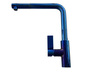 Смеситель для кухни из нержавеющей стали с поворотным носиком со съемным ручным душем