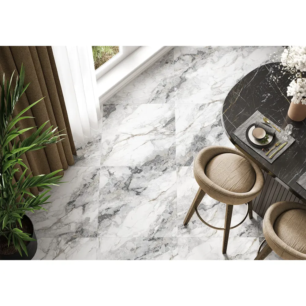 Глазурованный керамогранит Alma Ceramica Galapagos 07 60x60 см 1.8 м² матовый цвет белый 89458938 STLM-2172907