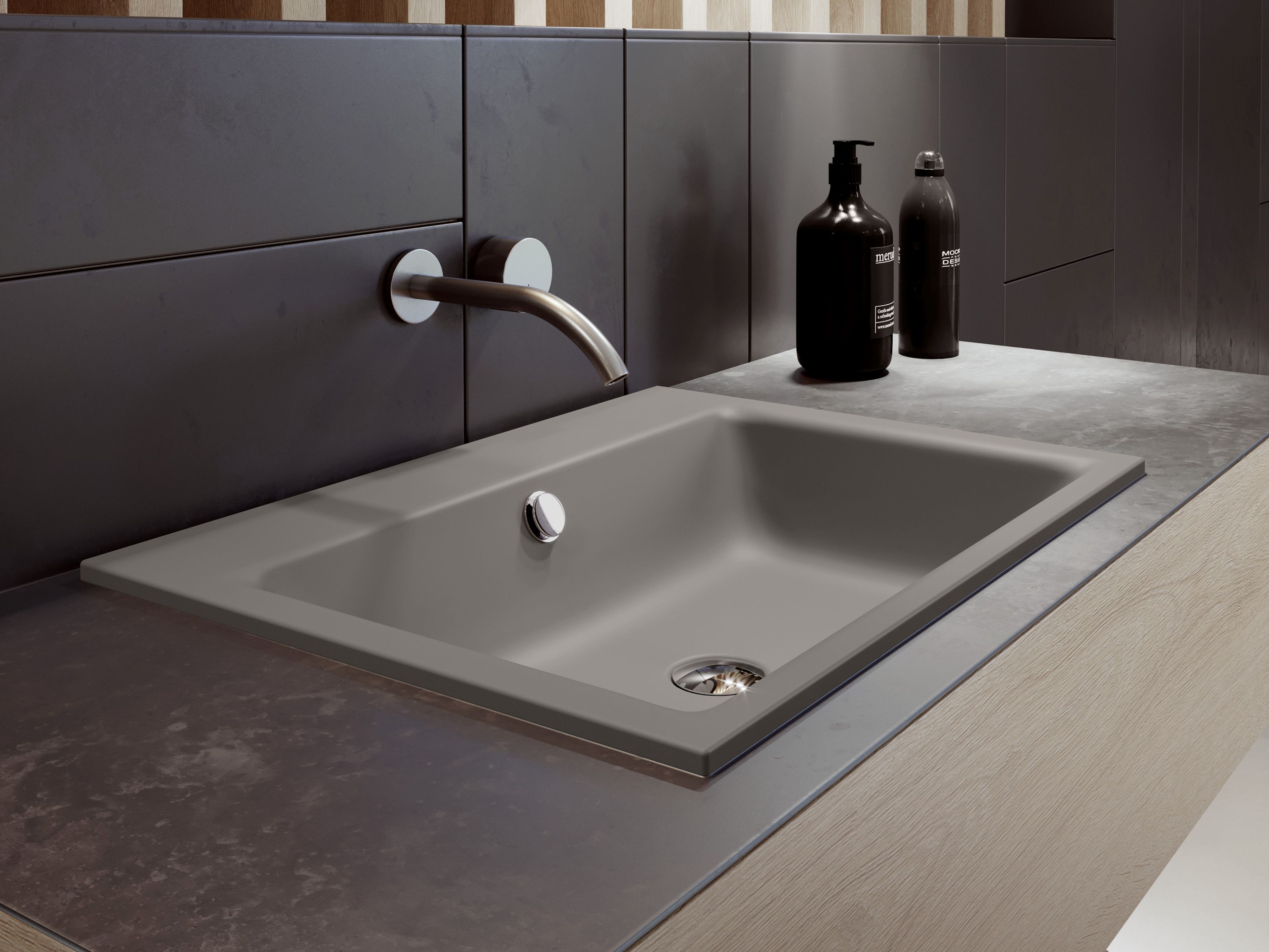 Встраиваемый умывальник из эмалированной стали KALDEWEI чистый ARCH-00138347