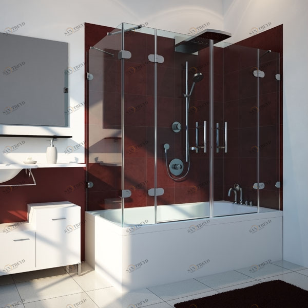 7080X120130GV005 Душевое ограждения на борт вынны GUTEWETTER Германия LUX