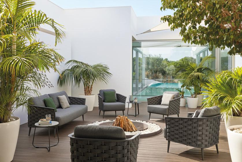 MANUTTI Веревочное садовое кресло с подлокотниками Cascade sun-id-1505405 - Вид №4