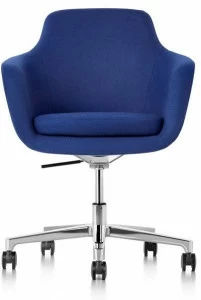 Herman Miller Вращающееся офисное кресло из ткани на колесиках Saiba