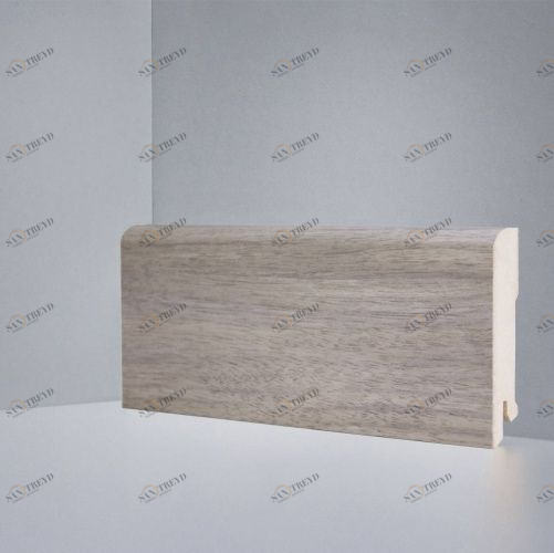 Плинтус Deartio Best Светлый B202-21 Орех 2050х80 мм 1001700029